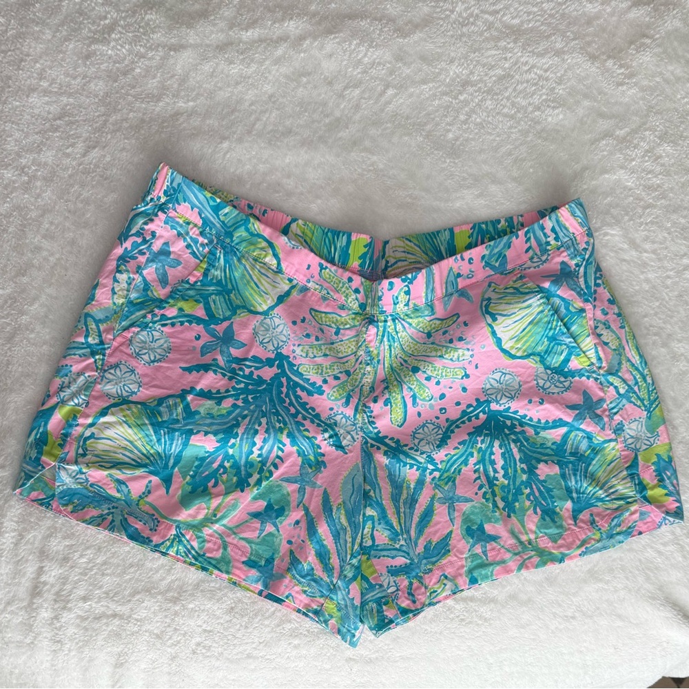 Lilly Pulitzer Ocean View Short “Mandevilla Baby Hip Nautic” - Size Large
